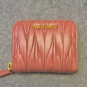 Miu Miu  compact  zippy card wallet